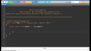 Java Lesson 0 - onlinegdb com
