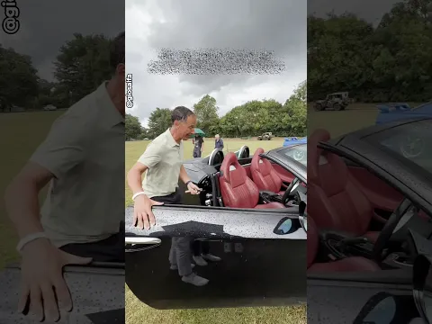 His Luxury Car Got Soaked Before The Roof Closed 😳