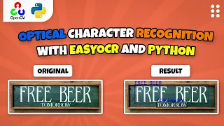 Text detection with Python and Opencv OCR using EasyOCR Computer vision tutorial