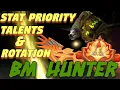 TBC Beast Mastery Hunter PvE QUICK Guide Stat Priority Talents and Single Target DPS Rotation