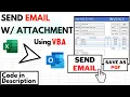 Send Email with Attachment Invoice using Excel VBA Button
