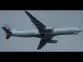 (4K) Air Canada Airbus A330-343 C-GHKR On Flight AC908 Heading To Manchester Airport On 17/07/2023