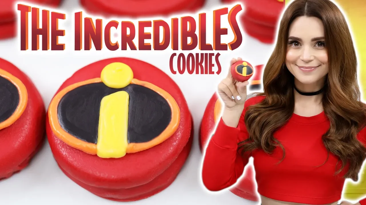 THE INCREDIBLES 2 LOGO COOKIES - NERDY NUMMIES