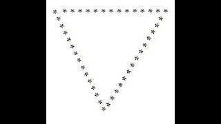 How to print hollow inverted pyramid star pattern