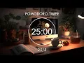 Download Lagu 25/5 Pomodoro Timer - Relaxing Lofi, Deep Focus Pomodoro Timer, Study With Me, Stay Motivated