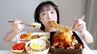 당면이 메인인 마왕 족발 먹방🍖 양배추 볶음밥은 선택이 아닌 필수! (feat. 김치전&감자전) REALSOUND MUKBANG |  Jokbal :D