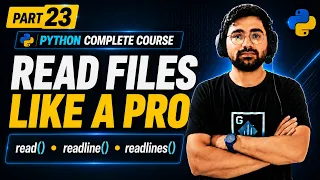 Python File Handling Explained read readline readlines with Statement Python Course