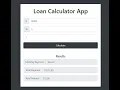 Loan Calculator App using JavaScript
