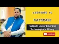 Database Library Databases and use of Database in Libraries