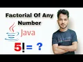 Java program to calculate factorial of any number Factorial of any number