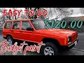 Budget Paint Job On My Sons Jeep Cherokee We show How We do It