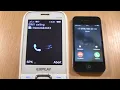 Incoming call \u0026 Outgoing call at the Same Time   Explay TV240 +Iphone 4s