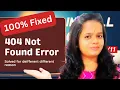 Fixing 404 Not Found error in POSTMAN in less than 2 min Error 404 Not Found