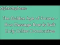 The Golden Age of Forums - How Message Boards Built Early Online Communities