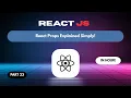 React JS Tutorial How to Pass Data in React with Props