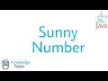 How to check a number is Sunny or not using JAVA Programming ICSE