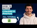 How to Batch Compress Photos with Affinity Photo 2026 Full Guide