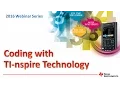 Coding with TI-nspire Technology