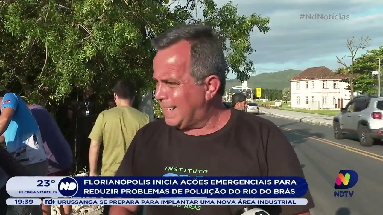 Florianópolis inicia ações emergenciais para reduzir problemas de poluição no Rio do Brás