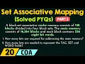 Set Associative Mapping - Solved PYQs Part 1