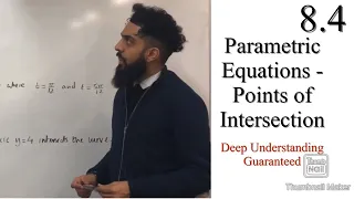 Edexcel A level Maths 8 4 Points of Intersection using parametric equations