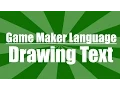 Game Maker Language Drawing Text