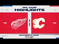 NHL Highlights | Red Wings vs. Flames - December 10, 2025