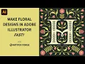 How to Make a Flower Design in Adobe Illustrator Floral Brush Tutorial