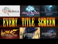 Final Fantasy XIV All FFXIV Screens and Music FFXIV 1 0 to FFXIV Endwalker