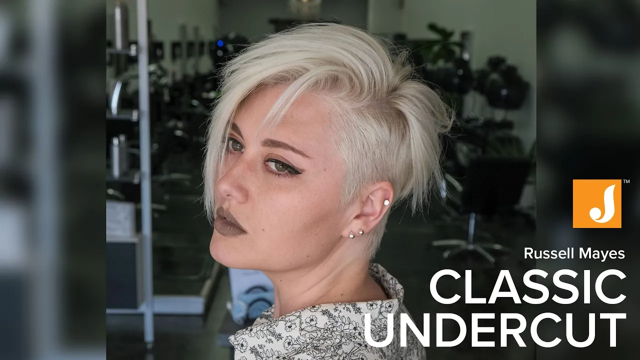 Classic Women's Short Undercut Haircut - Russell Mayes