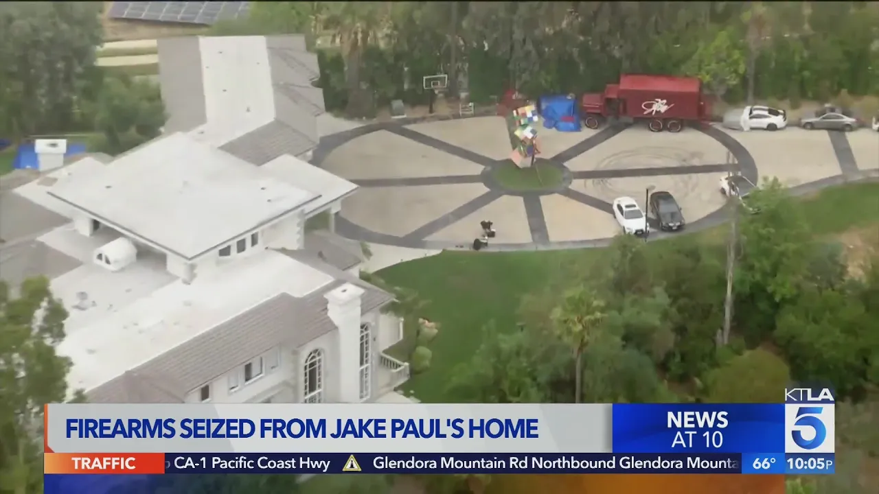 Jake Paul's Calabasas home raided by FBI