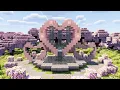 How To Build a Heart Fountain Minecraft Tutorial
