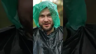 💦дождевик из мусора - Проверил лайфхак #фрост #shorts #frost #лайфхак #выживание #лайфхаки #лес