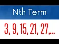 Finding the nth term of a constant difference sequence