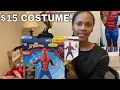 Trying On A BOY 10-12 SpiderMan Costume Size CHEAP HALLOWEEN SPIDERMAN COSTUME 15 Walmart