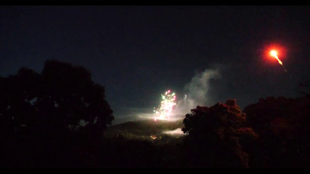 watching fireworks