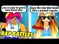 ROASTING PLAYERS in ROBLOX Rap Battles