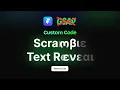 The Ultimate Scramble Text Reveal with Framer