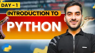 Introduction to Python First Python Program Tutorial Day 1