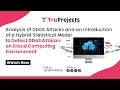 Analysis of DDoS Attacks and an Introduction of a Hybrid Statistical Model to Detect DDoS Attacks on