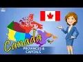 Learn Canada Provinces And Capitals Canada Country Map Territories Of Canada