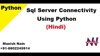 Sql Server Connectivity Using Python How To Connect Database In Python Hindi