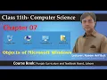ICS Part 1 Chapter 7 Topic Objects of Windows I Desktop I My Computer I Network I Recycle Bin I Icon