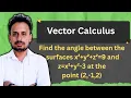 How to Find Angles Between Surfaces VTU Exam Problem
