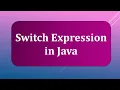 Switch Expression in Java
