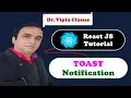 React Tutorial React Toast Notification React Toastify Dr Vipin Classes