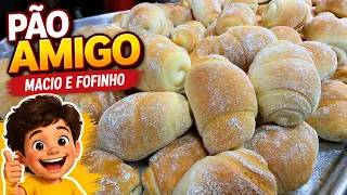 PÃO AMIGO - O PÃO MAIS MACIO E FOFINHO DA PADARIA SEM SEGREDOS - RECEITA COMPLETA