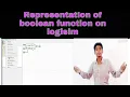 Representation of Boolean equation on logisim
