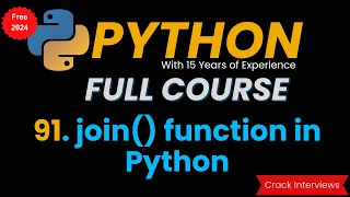 join function in Python built in functions join