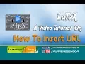 How to insert URL in LaTeX - AwarenessAdda com